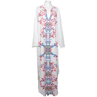 Långklänning (Vit, Röd, Blå) Elastan, Polyester