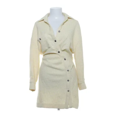 Robe chemise (Jaune, Argent) de Maje Acrylique, Coton, Élasthane, Fibre métallique, Polyamide, Polyester, Viscose