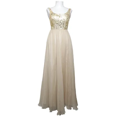 Aftonklänning (Beige) från Edressit Bomull, Silke