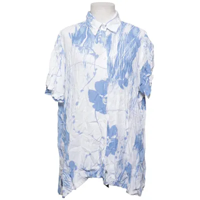 Kortärmad skjorta (Blå, Vit) från Comfort Fashion Viskos