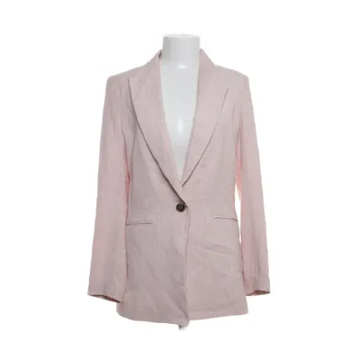 Kavaj (Rosa, Vit) från H&M Bomull, Viskos, Polyester