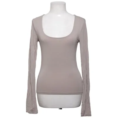 Langarmshirt (Beige) von Gina Tricot Elasthan, Viskose