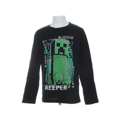 Långärmad t-shirt (Svart, Grön, Vit) från Minecraft Bomull