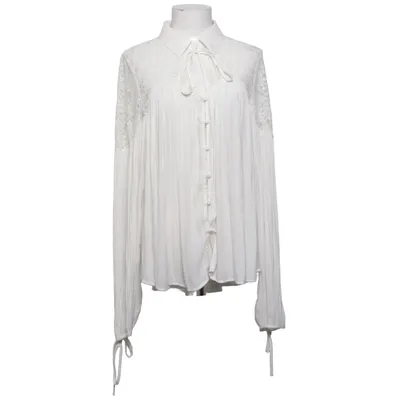 Bluse (Hvid) fra Free People Bomuld, Nylon, Polyester