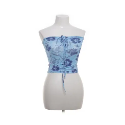 Tube top (Blauw) van Shein Elastaan, Polyester