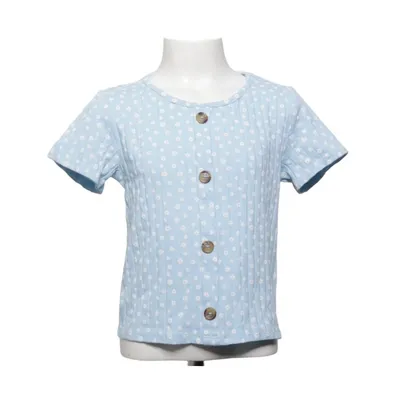 Topp (Blå, Vit) från Page One Young Bomull, Elastan, Polyester