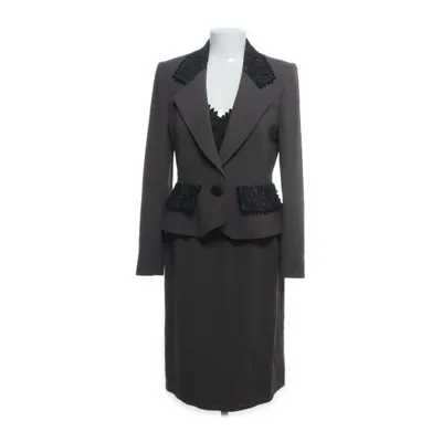 Skirt suit (Brown, Black) from Frank Usher Acetate, Polyester