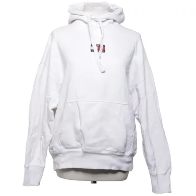 Huvtröja (Vit) från Tommy Hilfiger Jeans Bomull