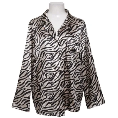 Bluse (Sort, Beige) fra Good Night Polyester
