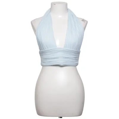 Halter neck top (Blue) from Meshki Polyester