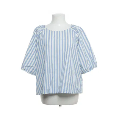 Topp (Blå, Vit) från H&M Modern Classic Bomull, Polyester