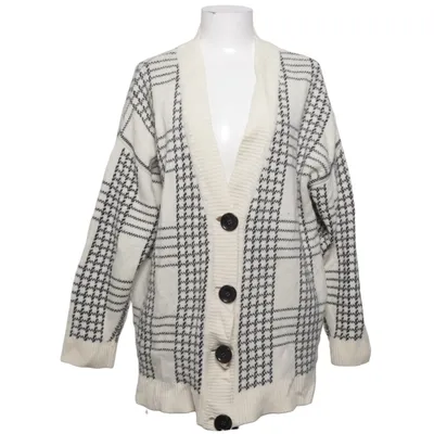 Cardigan (Blanc, Noir) de Dagmar Nylon, Laine