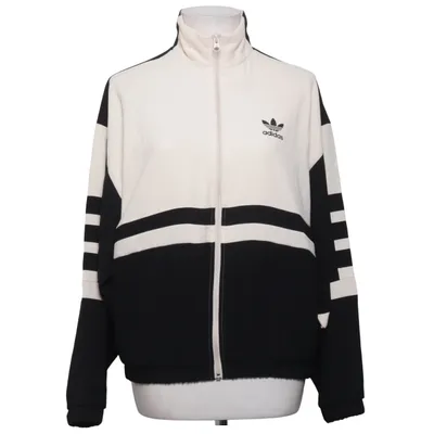 Träningsjacka (Svart, Vit) från Adidas Originals Återvunnen polyester