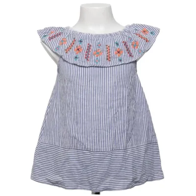Robe (Bleu, Blanc) de Zara BabyGirl Coton, Polyester