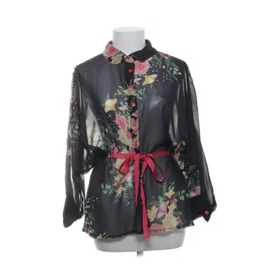 Shirt (Black, Multicolored) from Samdan Polyester