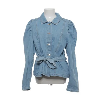 Jeansjacka (ONLULES LS BELT DNM JACKET BAS) från ONLY Blue Denim Bomull