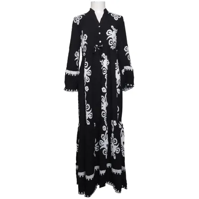 Robe longue (Noir, Blanc) de QNUZ Viscose