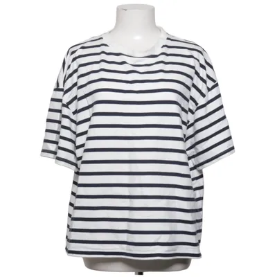 T-shirt (Hvid, Blå) fra Holly & Whyte by Lindex Bomuld, Polyester