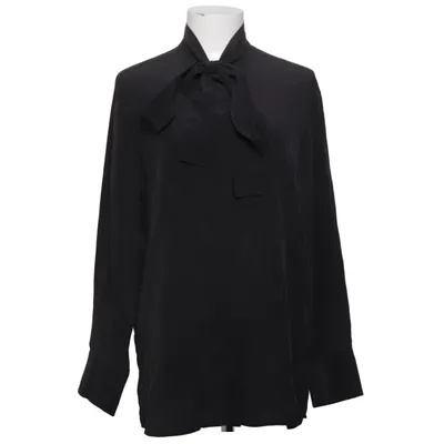Sløjfebluse (Grå) fra Hugo Boss Silke