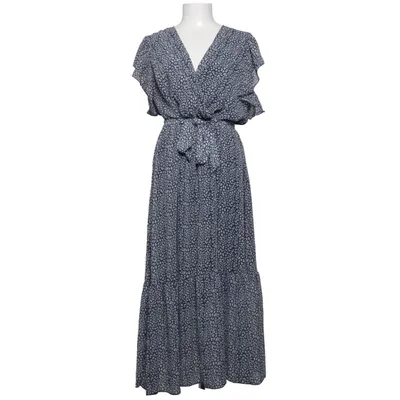 Långklänning (Blå, Vit, Flerfärgad) från Angashion Bomull, Polyester