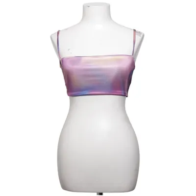 Crop top (Violet, Bleu, Multicolore) de Carli Bybel x Missguided Élasthane, Polyester