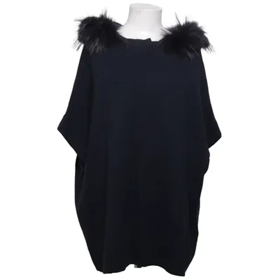 Poncho (Sort) fra Zapa Kashmir, Bomuld, Merinould, Silke, Viscose