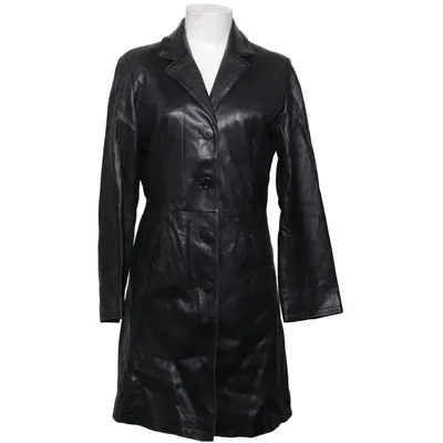 Leren jas (Zwart) van Goldstein Leer, Polyester