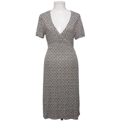 Dress (White, Brown) from Share Elastane, Polyester, Viscose