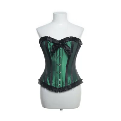 Korsett (Svart, Grön) Ekologisk bomull, Polyester