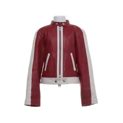 Leren jack (Rood, Wit) van Tommy Hilfiger Polyester, Leer