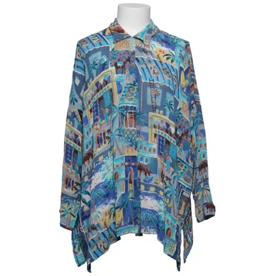 Shirt (Blue, Multicolored) from Kenzo Jungle Viscose