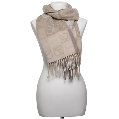 Scarf (Beige, Brown) from Loewe Cashmere, Wool