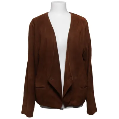 Veste en cuir (Marron) de Pierre Balmain Cuir