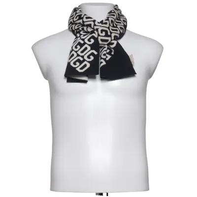 Sjaal (Zwart, Wit) van Dolce & Gabbana Acryl, Wol