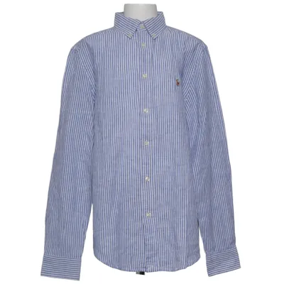 Overhemd (Blauw, Wit) van Polo Ralph Lauren Katoen, Linnen