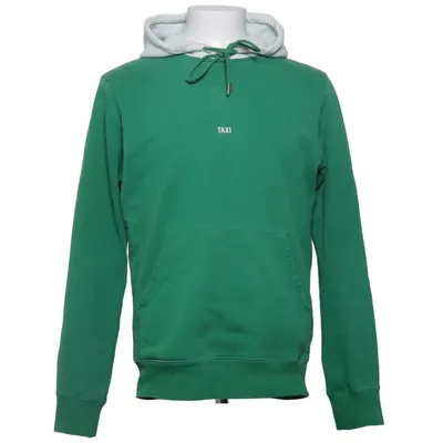 Capuchon sweater (Groen, Wit) van Helmut Lang Katoen, Elastaan