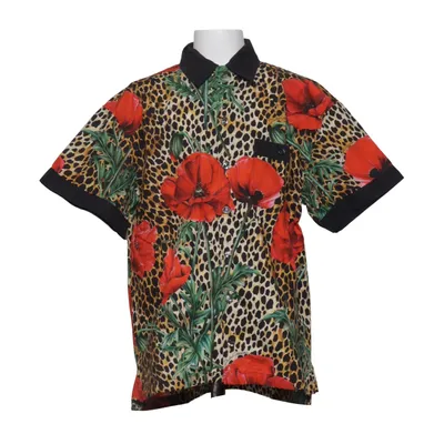 Short sleeve shirt (Beige, Multicolored) from Dolce & Gabbana Cotton