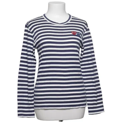 Langærmet t-shirt (Blå, Hvid) fra Comme des Garçons PLAY