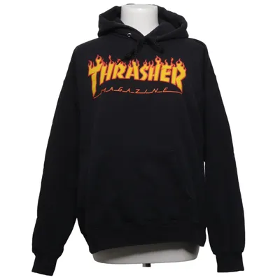 Sweat à capuche (Noir) de Thrasher Coton, Polyester