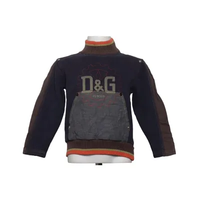 Sweatshirt (Blue, Brown) from Dolce & Gabbana Junior Cotton