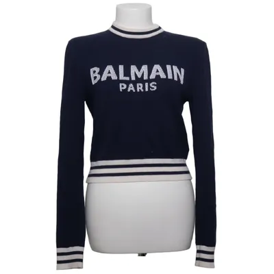 Trui (Blauw, Meerkleurig) van Balmain Kasjmier, Viscose, Wol