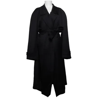 Trenchcoat (Schwarz) von Kenzo Baumwolle, Wolle