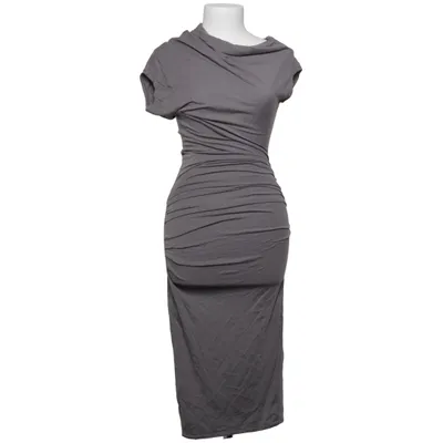 Robe longue (Gris) de Helmut Lang Angora, Polyamide, Viscose