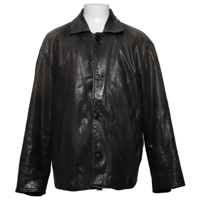Veste en cuir (Marron) de V2 by Versace Cuir, Polyester