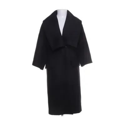 Coat (Black) from Versace Collection Polyamide, Polyester, Viscose, Wool