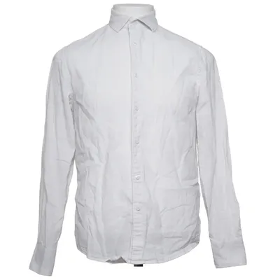 Shirt (Wit) van Armani Exchange Katoen, Linnen