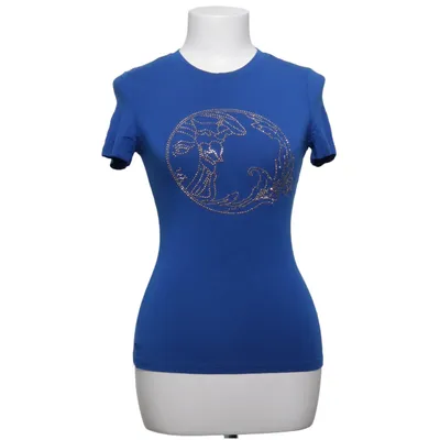 T-shirt (Blauw) van Versace Collection Elastaan, Viscose