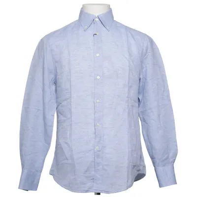 Chemise (Bleu) de Brunello Cucinelli Coton, Lin