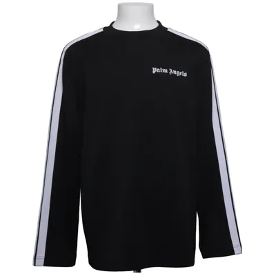 Lange mouwen shirt (Zwart, Wit) van Palm Angels Elastaan, Polyester