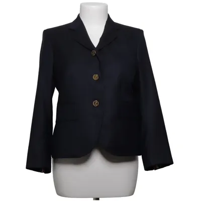 Blazer (Bleu) de Thom Browne Soie, Laine